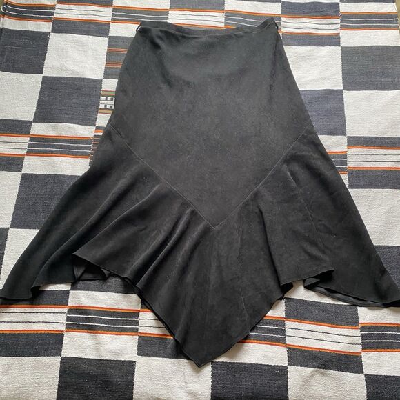 Y2K Larry Levine Black Witchy Maci Plus Size Skirt. Size 14. Amazing Hem. Whimsy - Picture 1 of 10